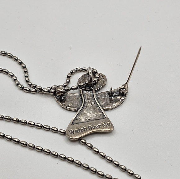 ⬇️Silpada Chain with Silpada “Watch Over Me" Angel Pendant/Pin ⬇️PRICE DROP⬇️ - Picture 14 of 15